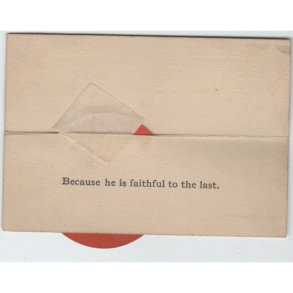 Vintage Mechanical Riddle Place Cards Red Sun Face Novelty Ephemera Set of 3 - Picture 10 of 11